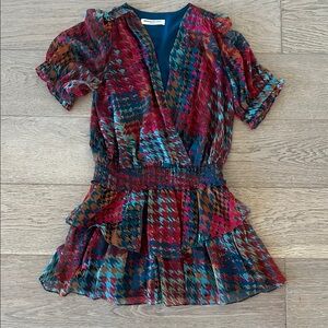 Amanda Uprichard Vibrant Patterned Dress